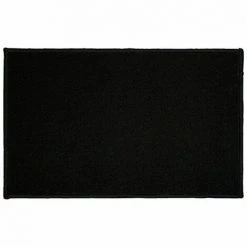 Paris Prix - Tapis Déco Rectangulaire "primobis" 50x80cm Noir