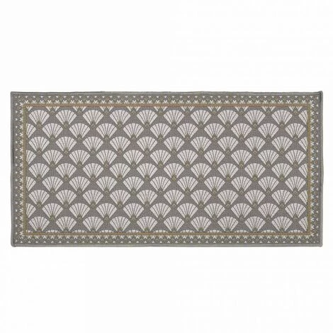 Paris Prix - Tapis Déco "art Déco Chic" 50x120cm Gris 1 Paris Prix - Tapis Déco "art Déco Chic" 50x120cm Gris