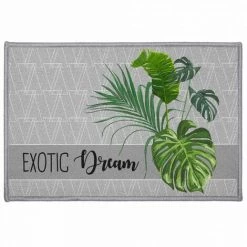 Paris Prix - Tapis Déco Rectangulaire "exographic" 40x60cm Gris