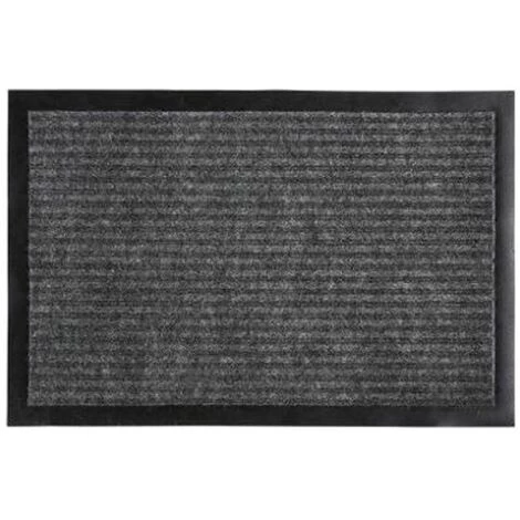 CLEAN HOUSE Paillasson Anti-Dérapant "Basic" 40x60cm Gris 1 CLEAN HOUSE Paillasson Anti-Dérapant "Basic" 40x60cm Gris