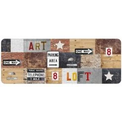 Paris Prix - Tapis Déco Mousse "loft" 45x120cm Multicolore