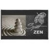 Paris Prix - Tapis Déco Rectangle "spirit Zen" 50x80cm Anthracite