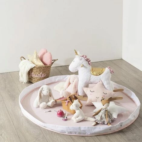 ATMOSPHERA FOR KIDS Tapis De Jeux & Rangement "2 En 1" 140cm Rose 3 ATMOSPHERA FOR KIDS Tapis De Jeux & Rangement "2 En 1" 140cm Rose – Image 3