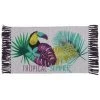 Paris Prix - Tapis Déco à Franges "hawaina" 50x80cm Multicolore