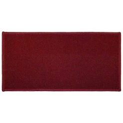 Paris Prix - Tapis Déco "primobis" 50x120cm Rouge