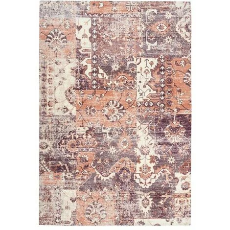 Paris Prix - Tapis Vintage à Poils Courts "indiana Iv" Terracotta 80 X 150 Cm 1 Paris Prix - Tapis Vintage à Poils Courts "indiana Iv" Terracotta 80 X 150 Cm