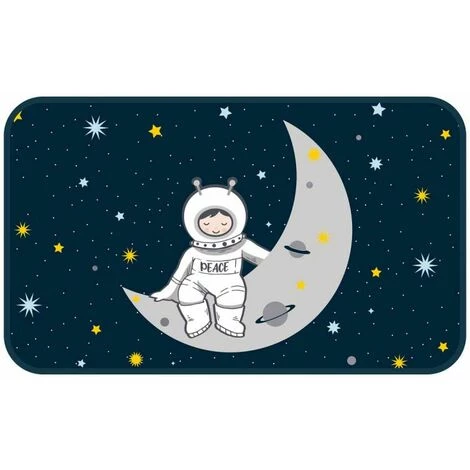 Paris Prix - Tapis Enfant Déco "petit Astronaute" 45x75cm Bleu 1 Paris Prix - Tapis Enfant Déco "petit Astronaute" 45x75cm Bleu