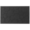 Paris Prix - Tapis D'entrée à Motifs "graphite" 45x75cm Noir