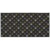 Paris Prix - Tapis Déco Imprimé "loelia" 57x115cm Noir & Or