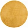 ATMOSPHERA, CRATEUR D'INTRIEUR Tapis Rond Imitation Fourrure "Doucea" 80cm Ocre