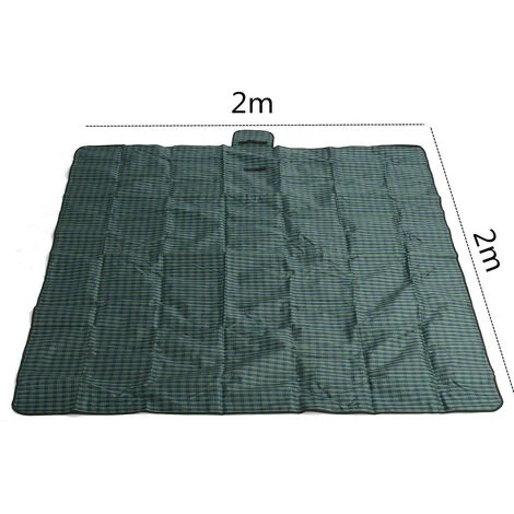 SWAGX 2m*2m Mat Tapis De Sol Couverture Etanche Pliable Pour Pique-nique Camping Plage Vert 5 SWAGX 2m*2m Mat Tapis De Sol Couverture Etanche Pliable Pour Pique-nique Camping Plage Vert – Image 5