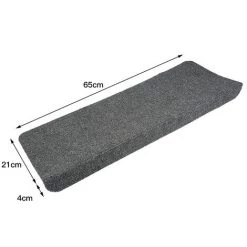 OOBEST Tapis D'escalier 15 Pcs Tissu Aiguilleté Tapis D'escalier Moderne 65x25 Cm Gris 8 OOBEST Tapis D'escalier 15 Pcs Tissu Aiguilleté Tapis D'escalier Moderne 65x25 Cm Gris -Tapis et paillasson Soldes 33751761 4