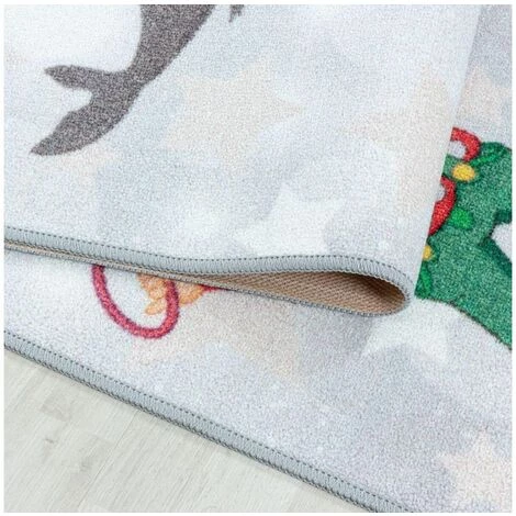 Tapis Enfant BOBOCHIC - Tapis Enfant Poils Court MARELLE Imprimé 80x120 Gris + Multicolore - Gris + Multicolore 5 Tapis Enfant BOBOCHIC - Tapis Enfant Poils Court MARELLE Imprimé 80x120 Gris + Multicolore - Gris + Multicolore – Image 5
