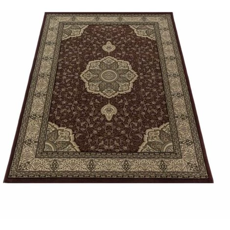 Tapis BOBOCHIC - Tapis Poils Courts CASABLANCA Motif Oriental 80x150 Rouge - Rouge 2 Tapis BOBOCHIC - Tapis Poils Courts CASABLANCA Motif Oriental 80x150 Rouge - Rouge – Image 2