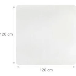 Relaxdays Tapis De Protection Sol, Chaise De Bureau, 120x120, Protection Chaise Parquet Lino, Antidérapant, Transparent 8 Relaxdays Tapis De Protection Sol, Chaise De Bureau, 120x120, Protection Chaise Parquet Lino, Antidérapant, Transparent -Tapis et paillasson Soldes 33760036 4