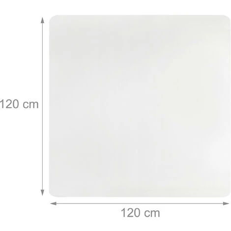 Relaxdays Tapis De Protection Sol, Chaise De Bureau, 120x120, Protection Chaise Parquet Lino, Antidérapant, Transparent 4 Relaxdays Tapis De Protection Sol, Chaise De Bureau, 120x120, Protection Chaise Parquet Lino, Antidérapant, Transparent – Image 4