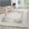 UNAMOURDETAPIS Tapis Orient Style 60x110 Cm Rectangulaire KHY BALROD Beige Entrée Adapté Au Chauffage Par Le Sol - Beige