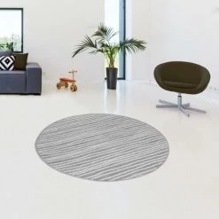 UNAMOURDETAPIS Tapis Salon 133x190 Cm Rectangulaire VAGLA Gris Salon Adapté Au Chauffage Par Le Sol - Gris -Tapis et paillasson Soldes 33837993 5