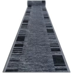 RUGSX TAPIS DE COULOIR Antidérapant ADAGIO Gris Nuances De Gris Et Argent 80x300 Cm