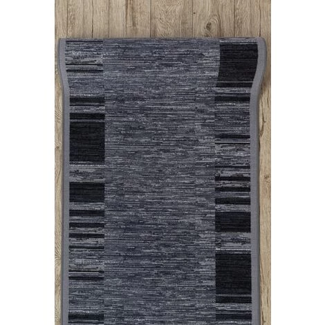 RUGSX TAPIS DE COULOIR Antidérapant ADAGIO Gris Nuances De Gris Et Argent 80x300 Cm 4 RUGSX TAPIS DE COULOIR Antidérapant ADAGIO Gris Nuances De Gris Et Argent 80x300 Cm – Image 4