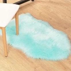 BEARSU Housse De Chaise De Luxe En Fausse Peau De Mouton Douce 9 BEARSU Housse De Chaise De Luxe En Fausse Peau De Mouton Douce -Tapis et paillasson Soldes 33986548 5