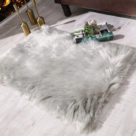 BEARSU Tapis De Luxe En Fausse Fourrure De Mouton Doux Pour Le Chevet 1 BEARSU Tapis De Luxe En Fausse Fourrure De Mouton Doux Pour Le Chevet
