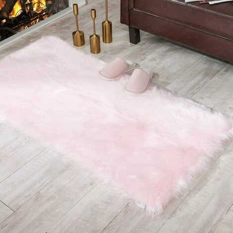 BEARSU Tapis De Luxe En Fausse Fourrure De Mouton Doux Pour Le Chevet 1 BEARSU Tapis De Luxe En Fausse Fourrure De Mouton Doux Pour Le Chevet