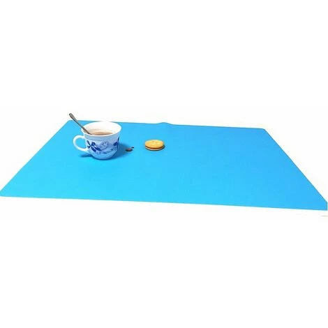 ABCRITAL Paquet De 2 Très Grands Tapis De Pâtisserie Antiadhésifs En Silicone Polyvalents, Tapis De Table Antidérapant Résistant À La Chaleur, Protecteur De Comptoir, 23,6''15,75'' (Bleu) 3 ABCRITAL Paquet De 2 Très Grands Tapis De Pâtisserie Antiadhésifs En Silicone Polyvalents, Tapis De Table Antidérapant Résistant À La Chaleur, Protecteur De Comptoir, 23,6''15,75'' (Bleu) – Image 3