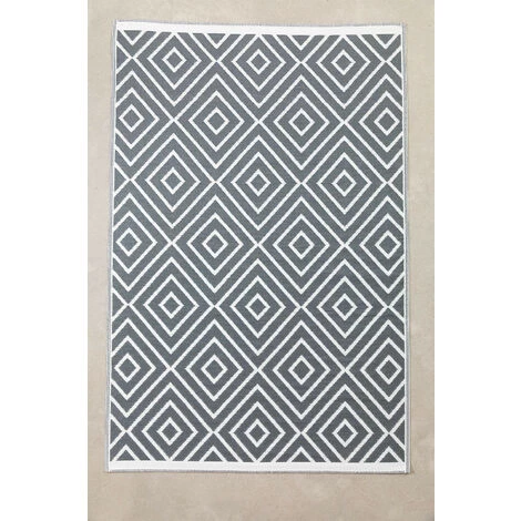 Tapis D'Extérieur (271x182 Cm) Neya SKLUM Polypropylène - Gris Graphite 2 Tapis D'Extérieur (271x182 Cm) Neya SKLUM Polypropylène - Gris Graphite – Image 2