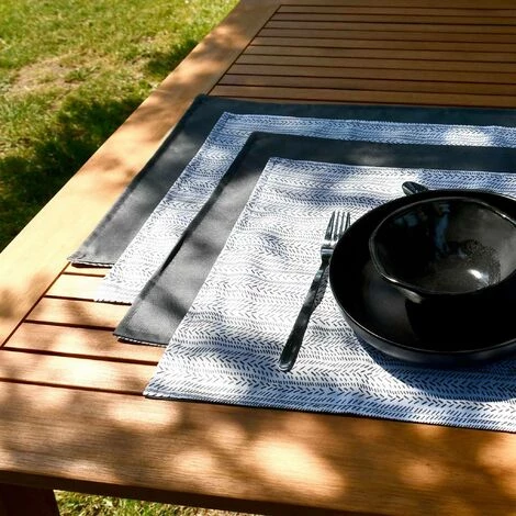 ALICE'S GARDEN Collection ETHNIQUE - Lot De 8 Sets De Table Réversibles En Polyester 35x50cm - Imprimé Ethnique 2 ALICE'S GARDEN Collection ETHNIQUE - Lot De 8 Sets De Table Réversibles En Polyester 35x50cm - Imprimé Ethnique – Image 2