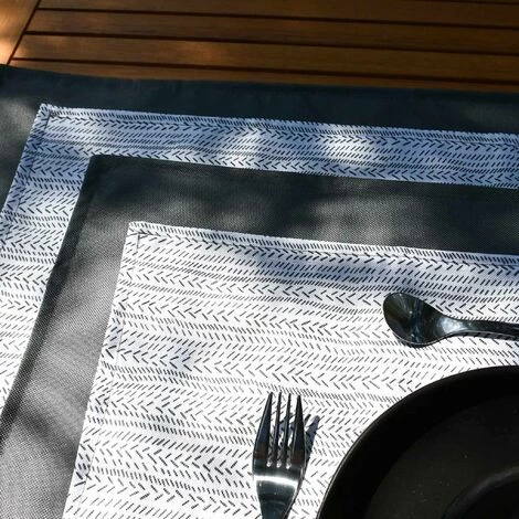 ALICE'S GARDEN Collection ETHNIQUE - Lot De 8 Sets De Table Réversibles En Polyester 35x50cm - Imprimé Ethnique 3 ALICE'S GARDEN Collection ETHNIQUE - Lot De 8 Sets De Table Réversibles En Polyester 35x50cm - Imprimé Ethnique – Image 3