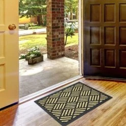 JADOREL Paillasson 40x60 Cm Rectangulaire PAILLASON R Beige Entrée Coco - Beige