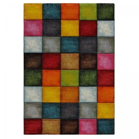 UNAMOURDETAPIS Tapis Salon 120x170 Cm Rectangulaire BELO 31 Multicolore Chambre Adapté Au Chauffage Par Le Sol - Multicolore 2 UNAMOURDETAPIS Tapis Salon 120x170 Cm Rectangulaire BELO 31 Multicolore Chambre Adapté Au Chauffage Par Le Sol - Multicolore – Image 2