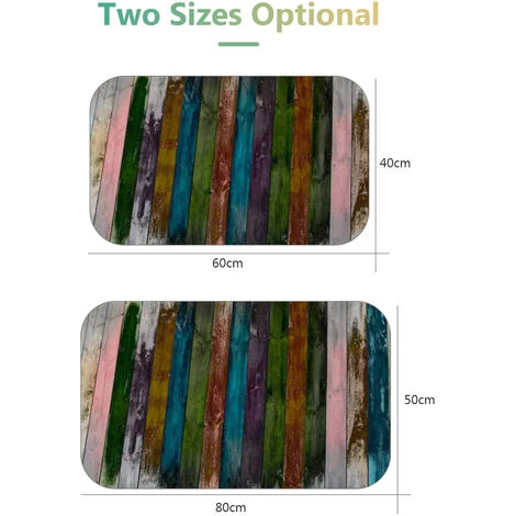 ASUPERMALL Tapis De Flanelle Tapis De Bain Antiderapant Tapis De Sol De Cuisine A La Maison, C, 16 * 24 Pouces - C, 16 * 24 Pouces 2 ASUPERMALL Tapis De Flanelle Tapis De Bain Antiderapant Tapis De Sol De Cuisine A La Maison, C, 16 * 24 Pouces - C, 16 * 24 Pouces – Image 2