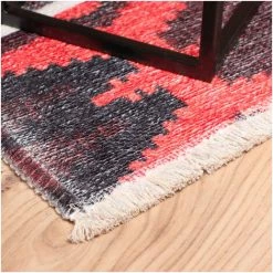 DELADECO Tapis Ethnique Extérieur Et Intérieur Berbère Baïkal Multicolore 75x150 - Multicolore -Tapis et paillasson Soldes 34360772 5