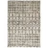 THEDECOFACTORY BERBERE TRIBAL - Tapis 100% Coton Recyclé Motifs Berbères écru Naturel 120x170 - Écru