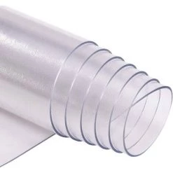 GOPLUS Tapis Protège-Sol Tapis Transparent Pour Chaise De Bureau-Surface Lisse Et Surface Antidérapant-Fait En PVC-Deux Tailles Disponibles (150 X 120 X 0,15cm)