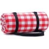 BETTERLIFE Couverture De Pique-nique Avec Support Imperméable 150x200cm XL, Portable Pliable Grand Tapis De Plage Picnicweweakware Pour Parcours De Voyage En Plein Air Activités De Randonnée, Plaid Rouge Et Blanc