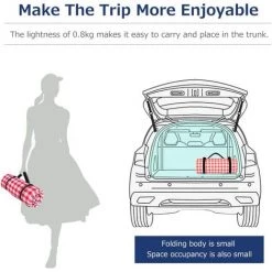 BETTERLIFE Couverture De Pique-nique Avec Support Imperméable 150x200cm XL, Portable Pliable Grand Tapis De Plage Picnicweweakware Pour Parcours De Voyage En Plein Air Activités De Randonnée, Plaid Rouge Et Blanc 8 BETTERLIFE Couverture De Pique-nique Avec Support Imperméable 150x200cm XL, Portable Pliable Grand Tapis De Plage Picnicweweakware Pour Parcours De Voyage En Plein Air Activités De Randonnée, Plaid Rouge Et Blanc -Tapis et paillasson Soldes 35003821 4