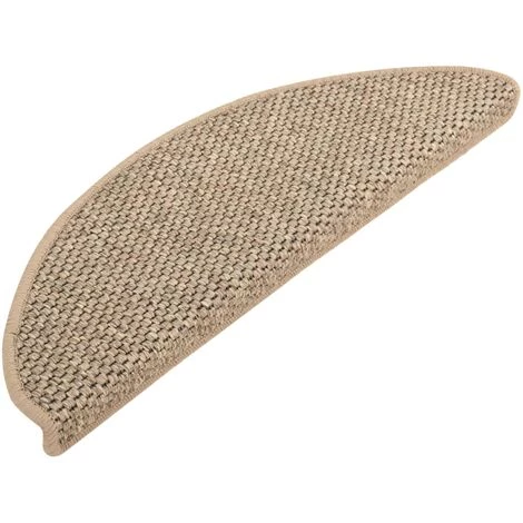 Tapis D'escalier Autocollants 15 Pcs 65x25 Cm Beige Foncé VidaXL 2 Tapis D'escalier Autocollants 15 Pcs 65x25 Cm Beige Foncé VidaXL – Image 2