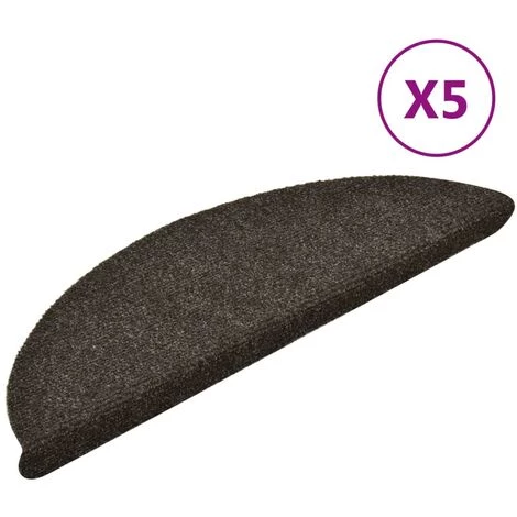 Tapis Autoadhésifs De Marches 5 Pcs Marron 56x17x3cm Aiguilleté VidaXL 2 Tapis Autoadhésifs De Marches 5 Pcs Marron 56x17x3cm Aiguilleté VidaXL – Image 2