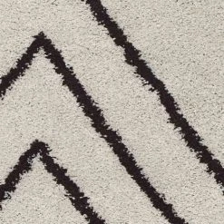 HOMEMAISON Tapis à Motif Géométrique Concentrique Crème 80 X 140 Cm - Crème