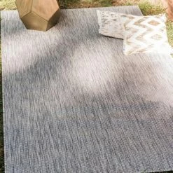 HOMEMAISON Tapis Extérieur/intérieur Gris 67 X180 Cm - Gris