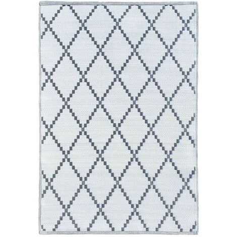 HOMEMAISON Tapis Outdoor Tressé Recto/verso Gris 120 X 160 Cm - Gris 4 HOMEMAISON Tapis Outdoor Tressé Recto/verso Gris 120 X 160 Cm - Gris – Image 4