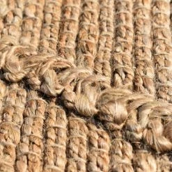 JADOREL Tapis Kilim 80x150 Cm Rectangulaire KL JUTE LOSANGE Crème Chambre Tissé à La Main Jute - Crème -Tapis et paillasson Soldes 35085970 3