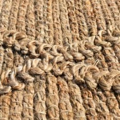 JADOREL Tapis Kilim 80x150 Cm Rectangulaire KL JUTE LOSANGE Crème Chambre Tissé à La Main Jute - Crème -Tapis et paillasson Soldes 35085970 4