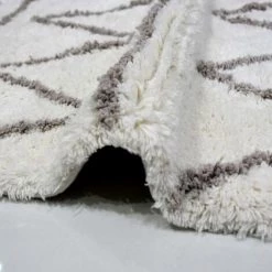 JADOREL Tapis Berbère 80x150 Cm Rectangulaire BERBERE 100% BIO Gris Chambre Tufté Main Coton - Gris -Tapis et paillasson Soldes 35086037 3