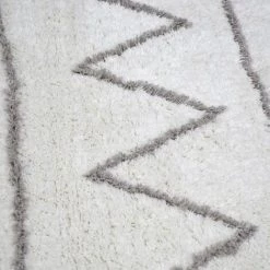 JADOREL Tapis Berbère 80x150 Cm Rectangulaire BERBERE 100% BIO Gris Chambre Tufté Main Coton - Gris -Tapis et paillasson Soldes 35086037 4