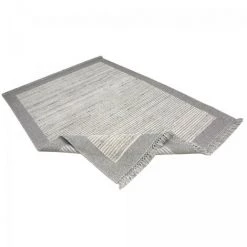 JADOREL Tapis Berbère 160x230 Cm Rectangulaire LOUNALI Gris Chambre Noué Main - Gris -Tapis et paillasson Soldes 35086079 4