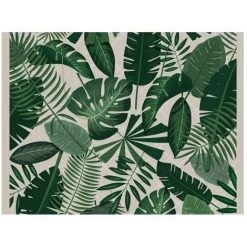 Tapis Velvet Feuillag Tropic1 45x75 - MERCURY